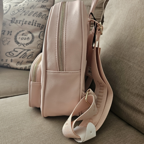 Juicy Couture baby Pink Backpack with Gold Accents NWT - Picture 3 of 10